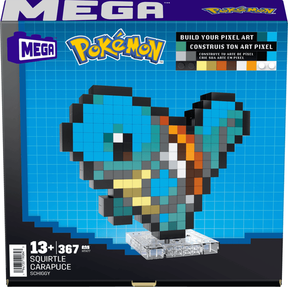 MEGA Pokémon Pixel Squirtle Building Set