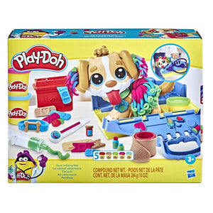 Play-Doh Care 'n Carry Vet Playset with Toy Dog, Carrier, 10 Tools, 5 Colors