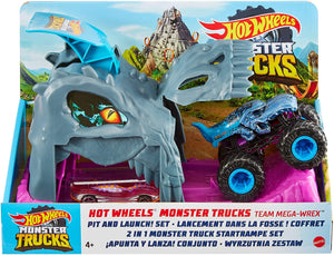 Hot Wheels Monster Truck Pit & Launch Playset with bonus car: MONSTER WREX