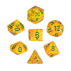 Koplow : Premium Polyhedral 7-Die Elemental Dice Set - Lotus