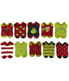 The Grinch - 10 Pack Woman's Ankle Socks Set