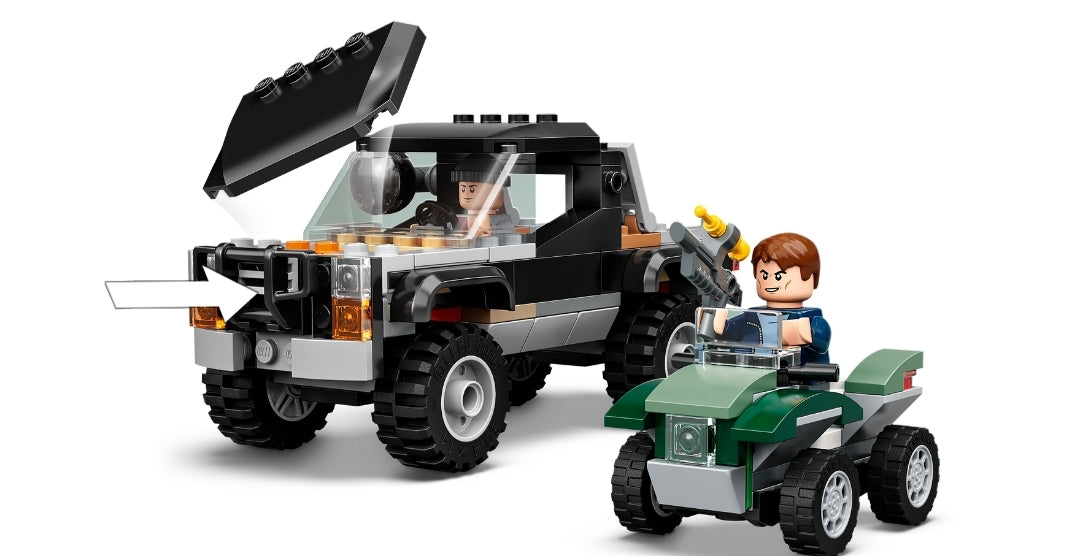 Lego jurassic world truck sale