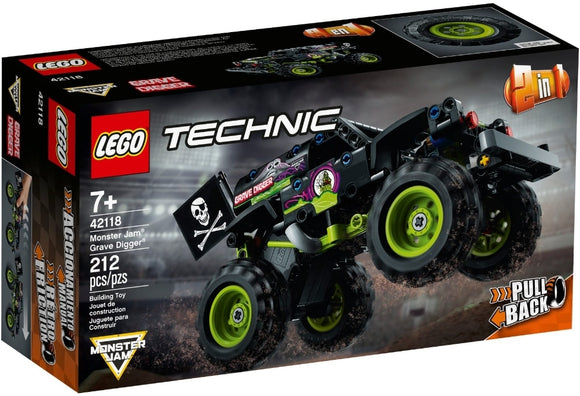 Lego Technic: 2 in 1 Pullback Monster Jam® Grave Digger®