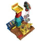 *** NEW FOR SPRING 2023 *** Hot Wheels Monster Trucks Arena Smashers Demo Derby Car Jump Challenge Playset With 1 Vehicle